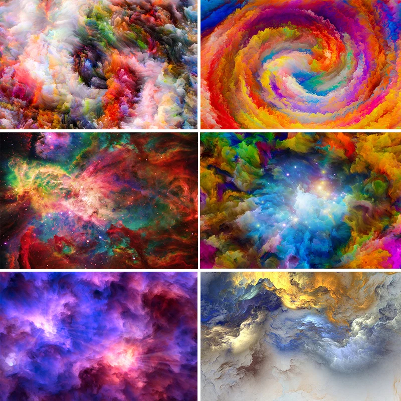 

Laeacco Colorful Clouds Abstract Pattern Marble Texture Baby Portrait Photography Backdrops Photo Backgrounds Newborn Photocall