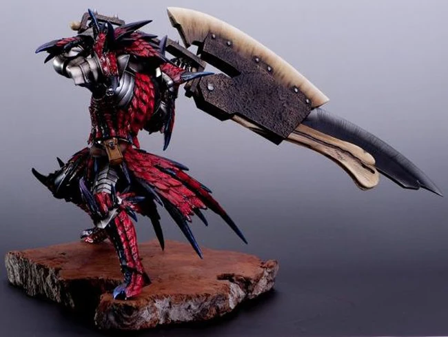 

Resin Figure Unpainted Garage Kit 1/6 Monster Hunter Fire Dragon Sword Slasher Anime Model Kit Resin Figure Gk