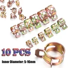 Зажимы Пружинные из нержавеющей стали, 5-16 мм, 10 шт.