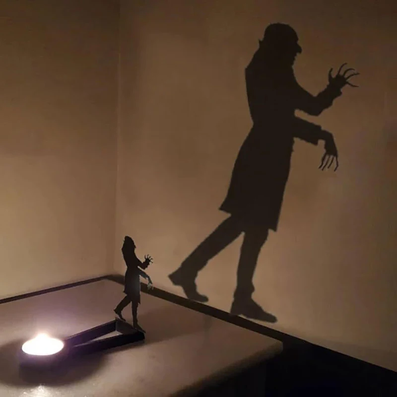 Nosferatu подсвечник свеча тень Tealight Shadow Caster Хэллоуин ужас декор вечерние ужасов