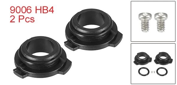 

X Autohaux 2 шт. 9006 HB4 адаптер для передней фары базовые розетки лампы держатель универсальный для автомобиля черный