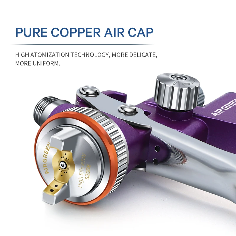 Новый стиль фиолетовая насадка 1 3 мм зеркальный пистолет-распылитель для защиты
