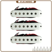 3pcs guitar pickups 50mm guitar single coil pickup ceramic magnet for electric guitar white