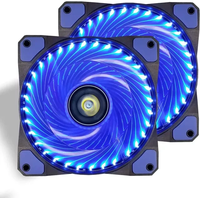 

120mm 33 Led PC Case Cooling Fan Super Silent Computer LED High Airflow Cooler Fans CPU Coolers And Radiators