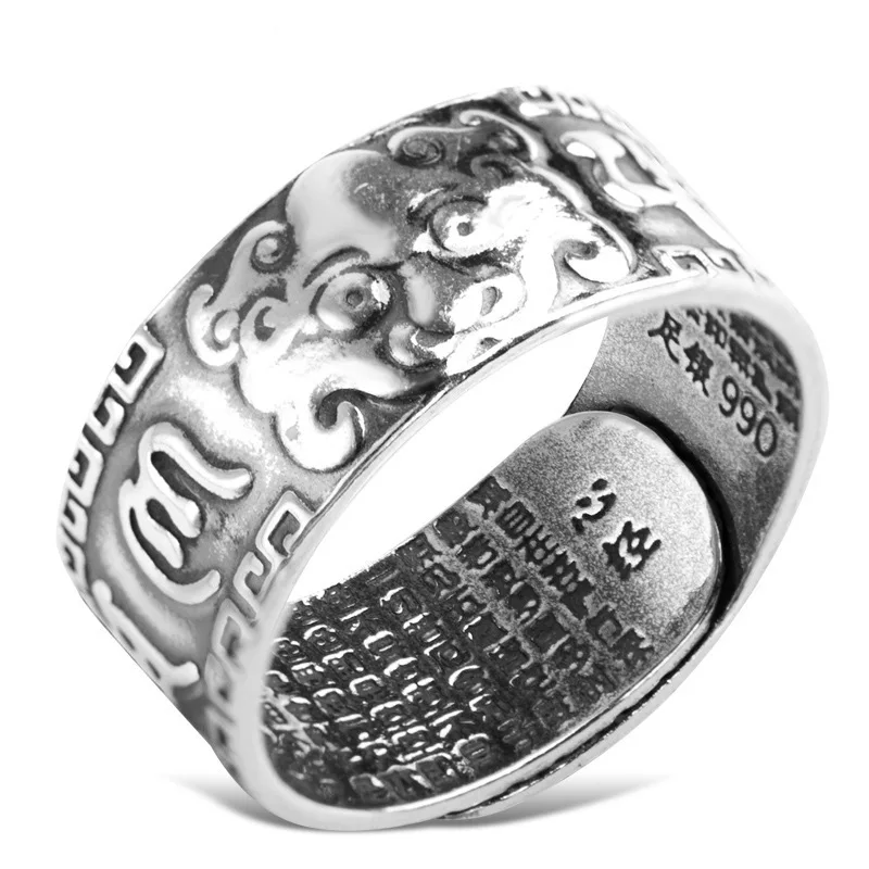 

Кольцо в стиле ретро, богатство, животное, пиксиу, мужской индекс открытия, искусственная личность, буддизм, сердце, аксессуары для пальцев для Мужчин, Ювелирные изделия