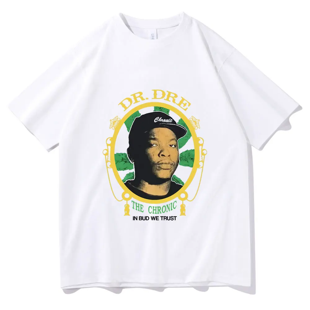 

New Dr. Dre The Chronic Tshirt Street Hip Hop Rap Rnb Grime Tubap Biggie Snoop T-shirt Men Women Trendy All-match Style T Shirts