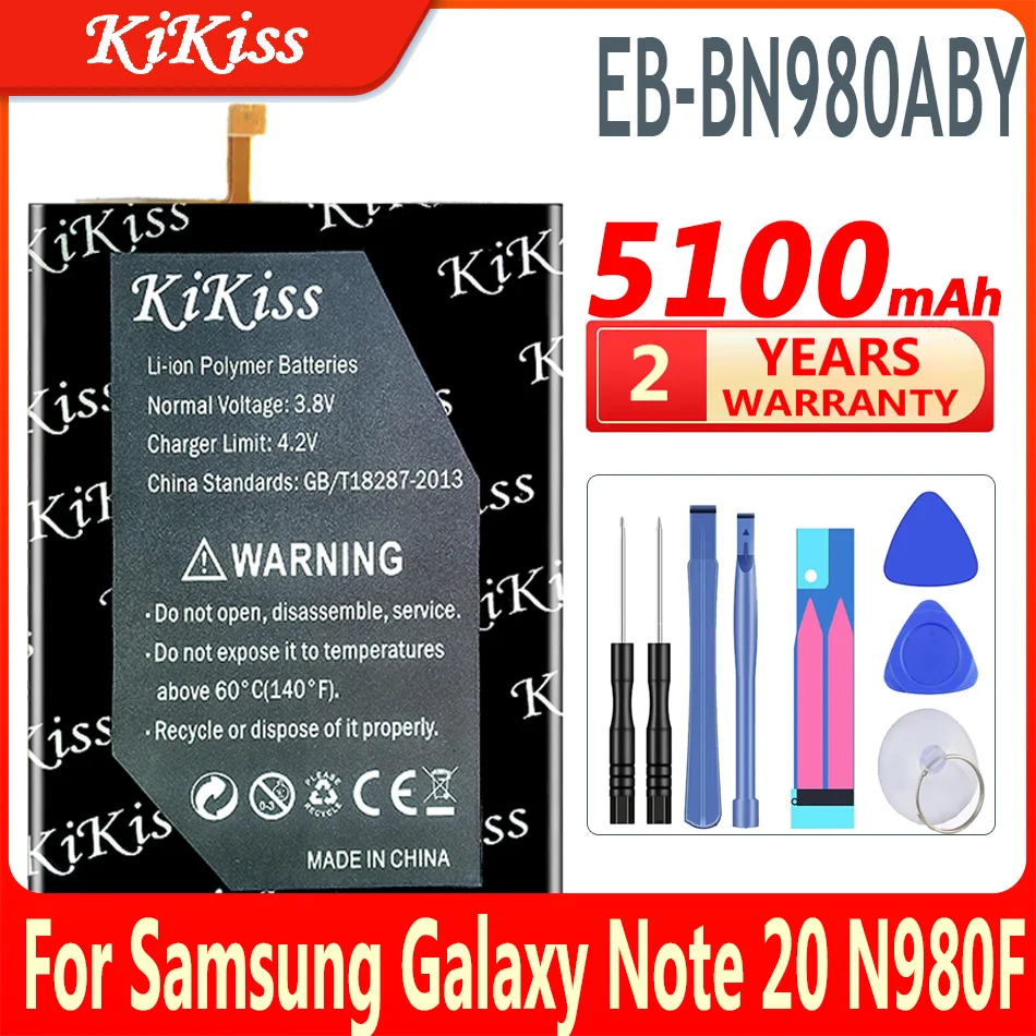 

KiKiss Battery 5100mAh EB-BN980ABY For Samsung Galaxy Note 20 N980F SM-N980F/DS N980 Note20