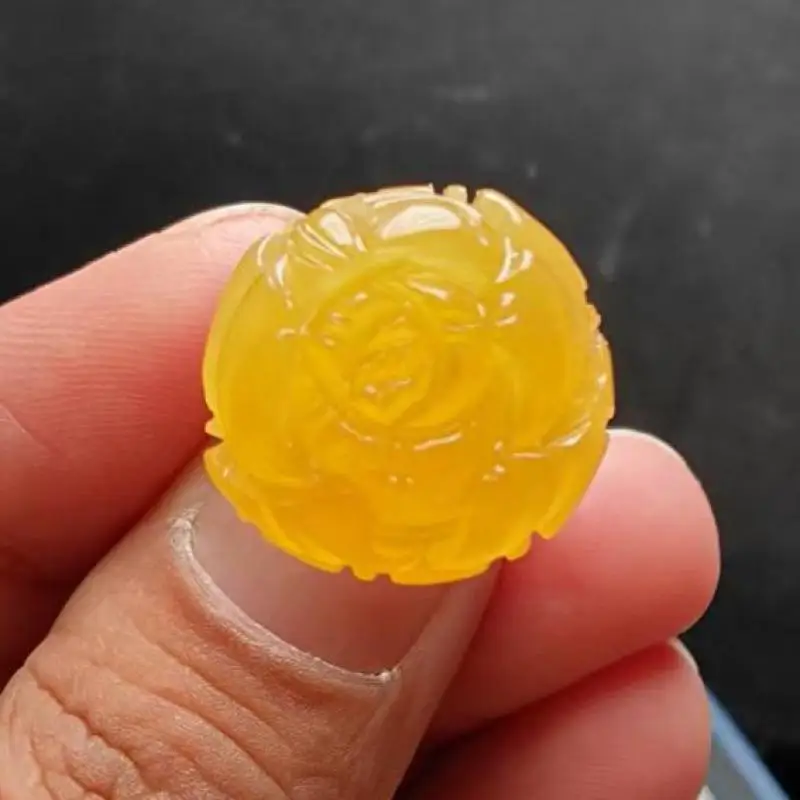 

925 Sterling Silver Amber Flower Ring Women Fine Jewelry 100% Natural Ambers Rose Ring Honey Wax Bands For Girlfriend Mom Gifts