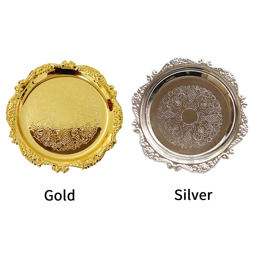 Металлический поднос для декора стола в гостиную Штабелируемый органайзер