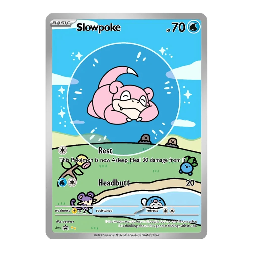 Фото Набор голографических коллекционных карт PKM Card Bubble Series: Арканайн, Клефари, Слоупоук, Тотодайл и другие персонажи PTCG Pokemon для аниме-игр №3