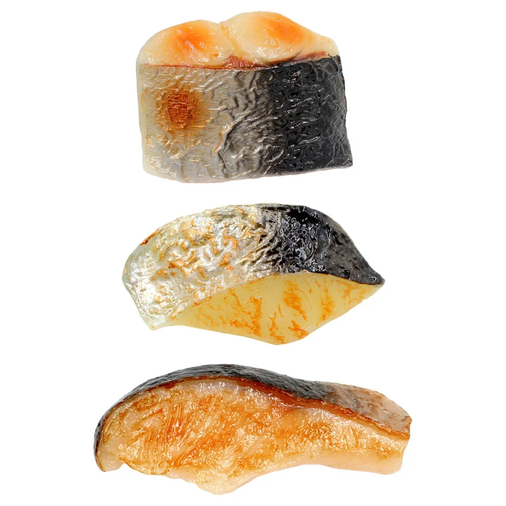 

3Pcs Realistic Fish Blocks Models Vivid Fish Blocks Adornments Photo Prop Adornments