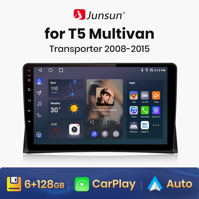 

Автомагнитола Junsun V1 для мультифургона 2008-2015, 4G, Android, GPS