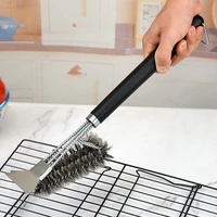 newbarbecue grill bbq brush clean tool grill accessories stainless steel bristles non stick cleaning brushes barbecue accessorie