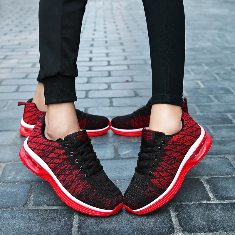 Hot Fashion Couple Running Shoes Men Lightweight Air Sneakers Women Mesh Sneakers Breathable Sports Shoes Men Athletic Footwear