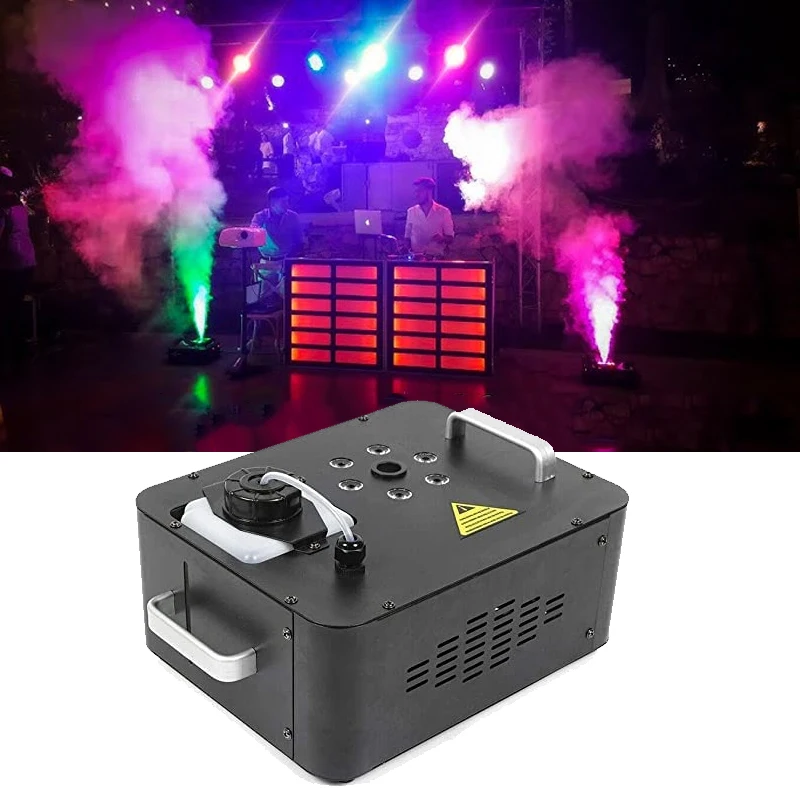 Фото Хит продаж: Вертикальная дым-машина 900 Вт с RGB-подсветкой и DMX-управлением для ночных клубов, вечеринок и DJ-шоу №1