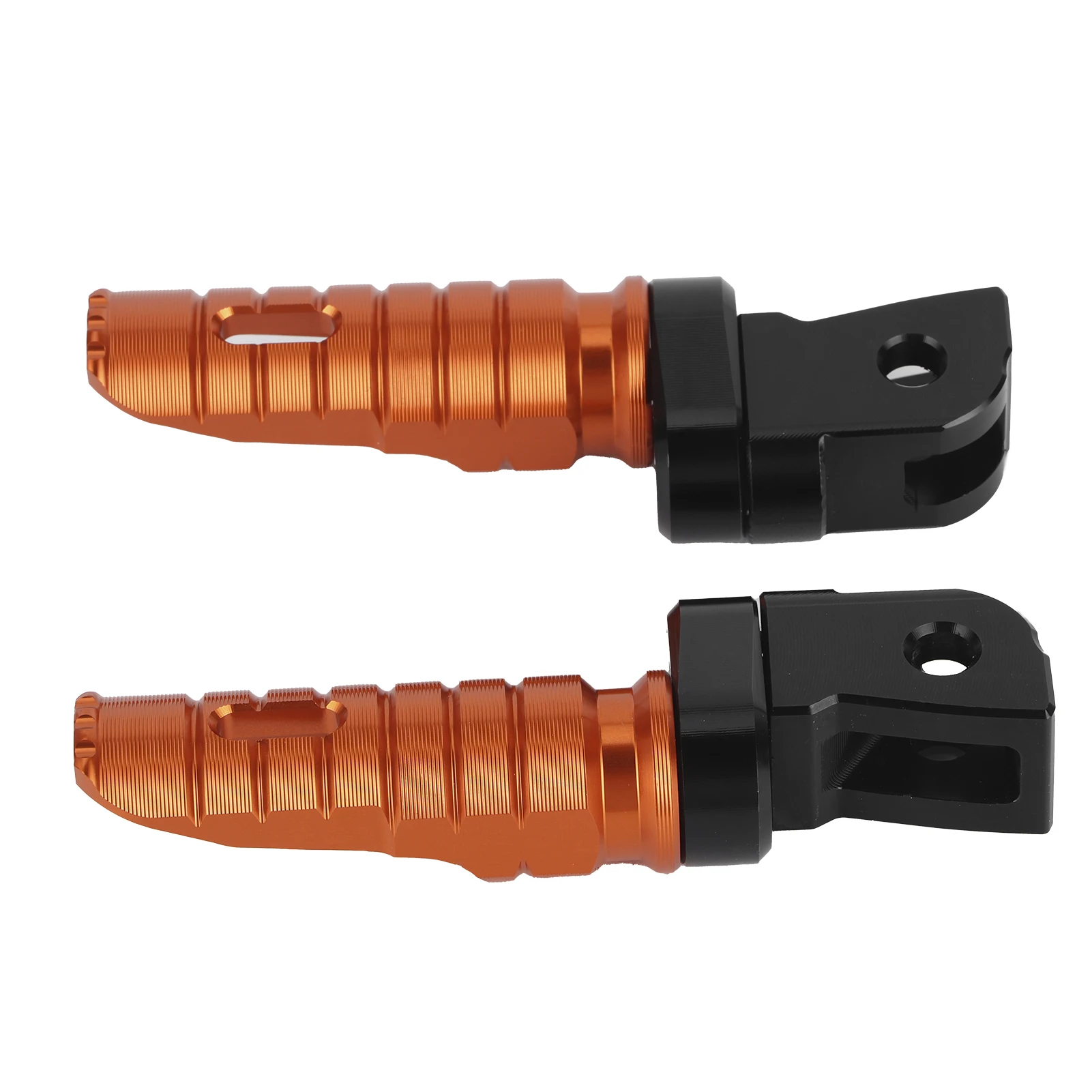 

Pair Motorcycle Pedals CNC Aluminium Alloy Footpegs Anodizing Motorbike Foot RestOrange