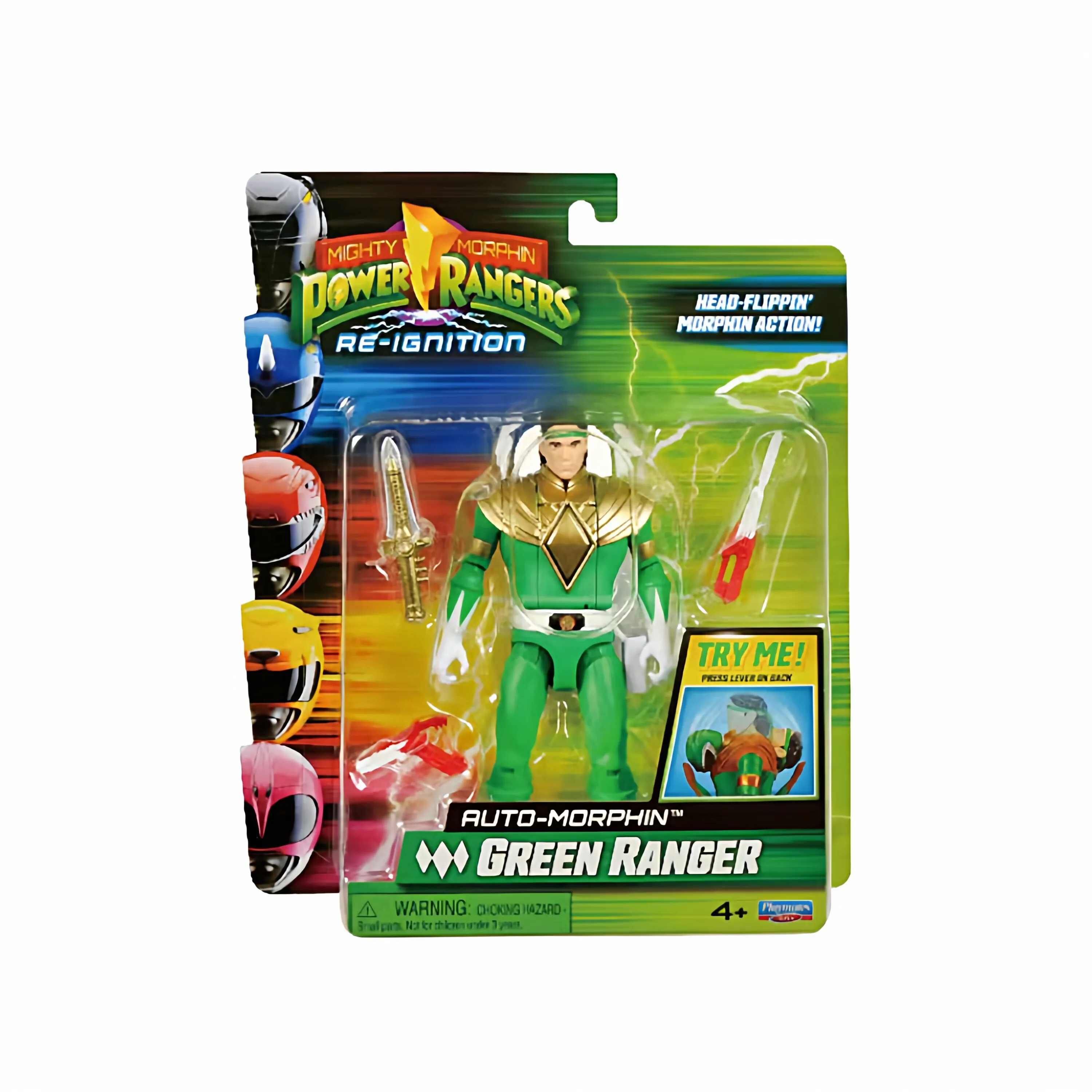 Фото Игровые фигурки Power Rangers Auto Morphin: красные, черные, синие, зеленые, розовые рейнджеры, Рита Репулса для детей и коллекционеров №3