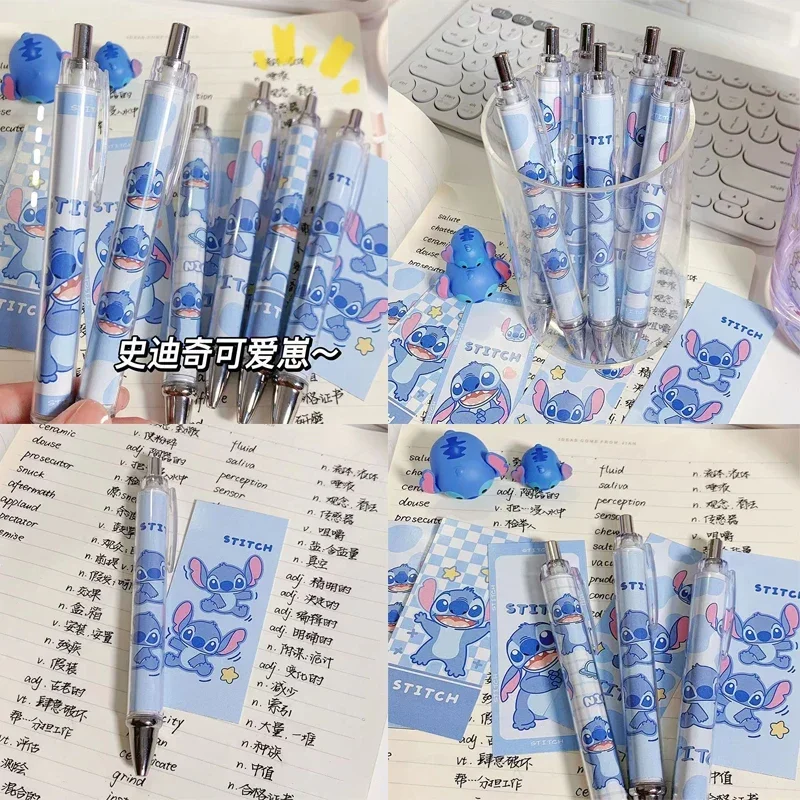 Гелевая ручка Disney 6 шт. с мультяшным рисунком стилус 0 5 для подписей Канцтовары