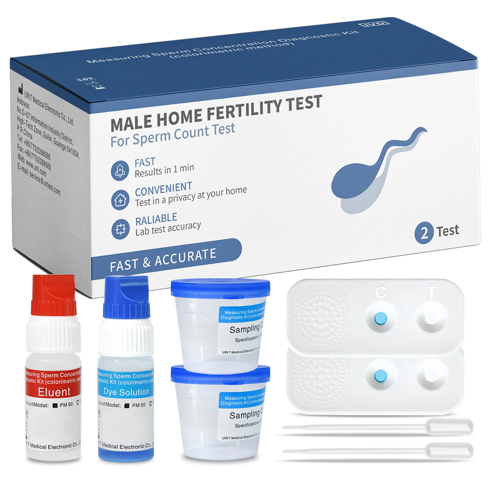 

Домашнее тестирование для мужчин, 2 человека, тест на концентрацию спермы для инкорпоральной диагностики спермы, тест на рождаемость, англи...