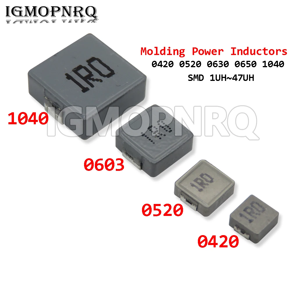 10 шт SMD формовочные Силовые индукторы 0420 0520 0630 0650 1R0 2R2 6R8 1UH ~ 47UH 1040 2 3 4 7 15 22 33 47 68 UH 100UH