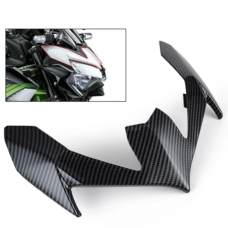 

Светильник мотоцикла Верхняя обтекательная крышка Накладка верхняя фара налобный фонарь удлинитель носа для Kawasaki Z900 2020 +