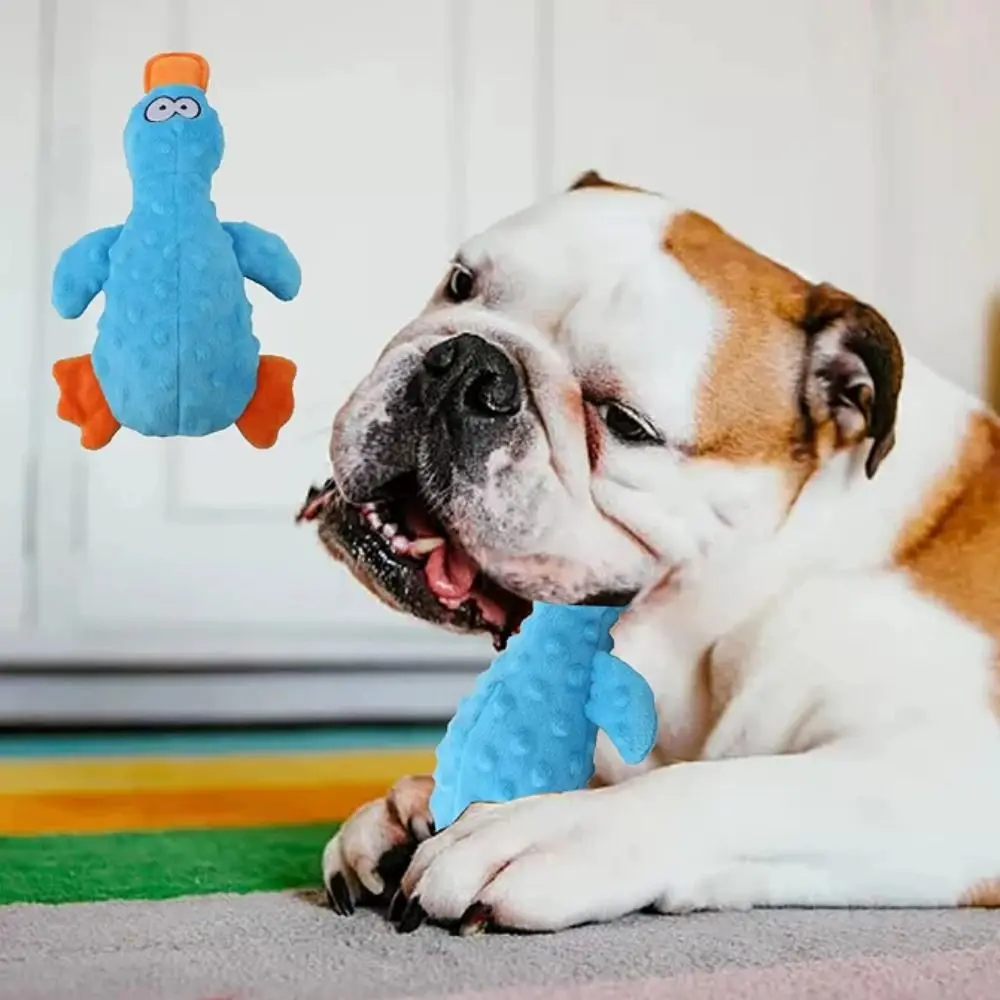 

Pet Plush Toys For Small Large Dogs Squeaky Sounding Chew Toys Duck Shaped Dog Interactive Toy Supplies