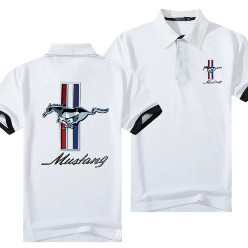 

2022 LOGO MUSTANG T-shirt homme coton manches courtes t-hemd homme décontracté été atembarer solide t - shirt