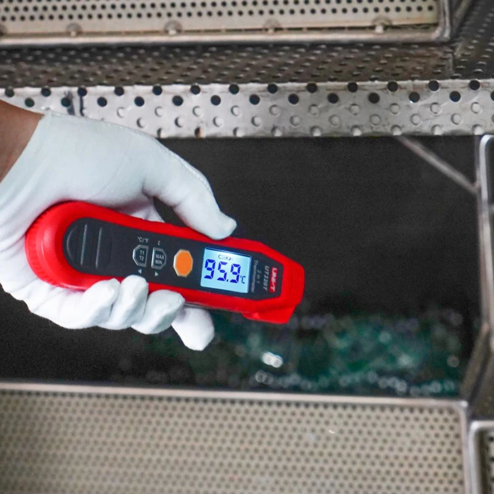 UNI-T UT320T 2-в-1 Инфракрасный термометр цифровой измеритель температуры зонд для