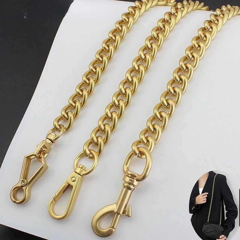 11mm 13mm Aluminum Chain Light Weight  Bags Strap Accessory Factory Quality  Metal Thick Chain Strap for Brand Strap Accessories