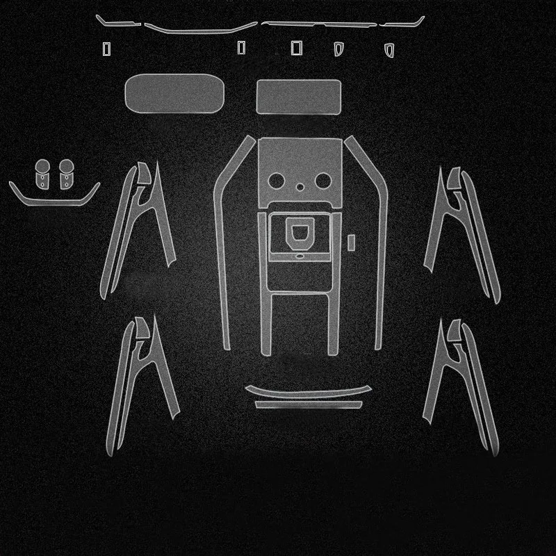 

TPU for Land Rover Range Rover Evoque Discovery Sport Protection Film Car Interior Stickers Central Control Gear Door Air Panel