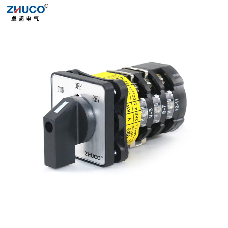ZHUCO SZW25-48D/ZC.ZF1.3 25A для ВЫКЛ. REV 3, рычаг выбора положения, кулачковый переключатель для оборудования для мясорубки и аппарата для отверждения