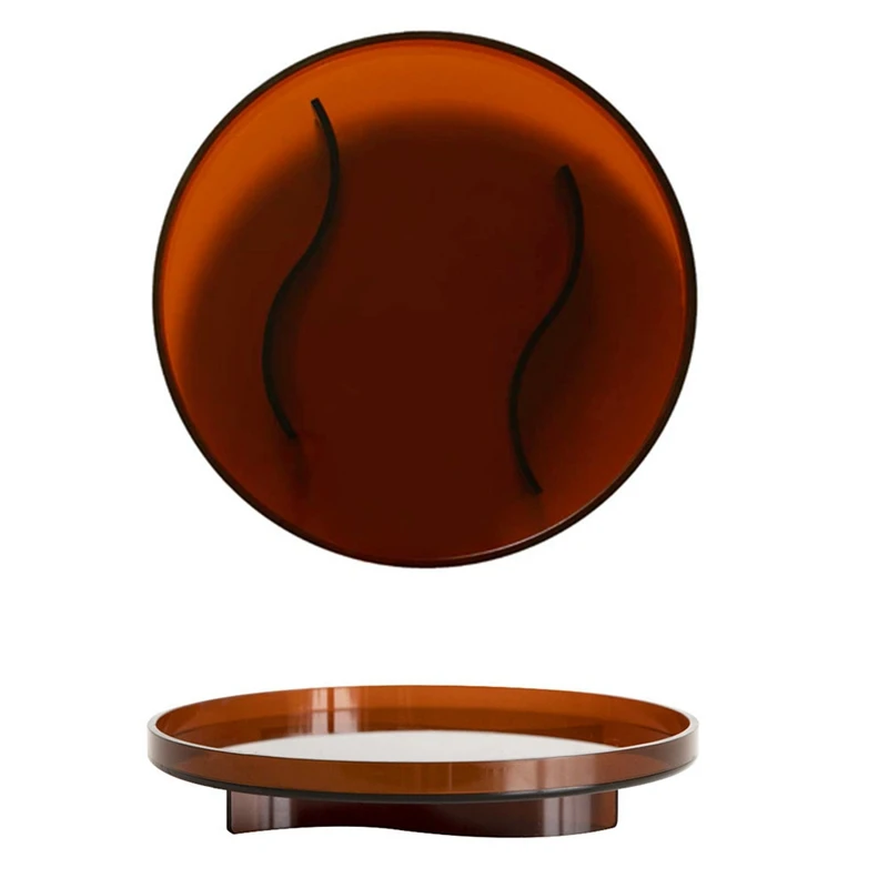 

Living Room Household Acrylic Round Tray Water Cup Teacup Storage Creative Nordic Style Ins