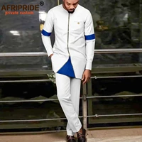 african men traditional clothing dashiki zip jacket ankara pants 2 piece set plus size tracksuit outfits ankara attire a2216069