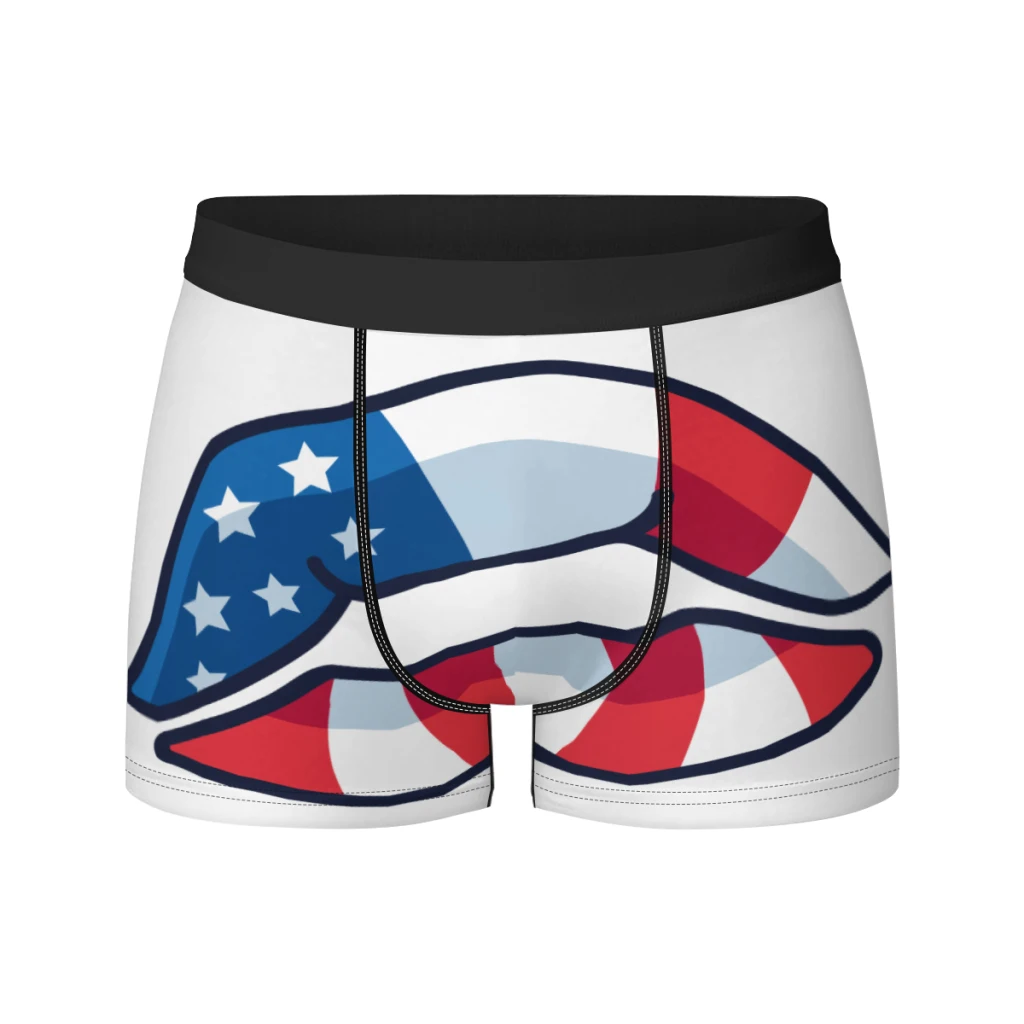

New Breathable Boxer Men Underwear Soft Cartoon lips (31) Mens Boxers Man Breif