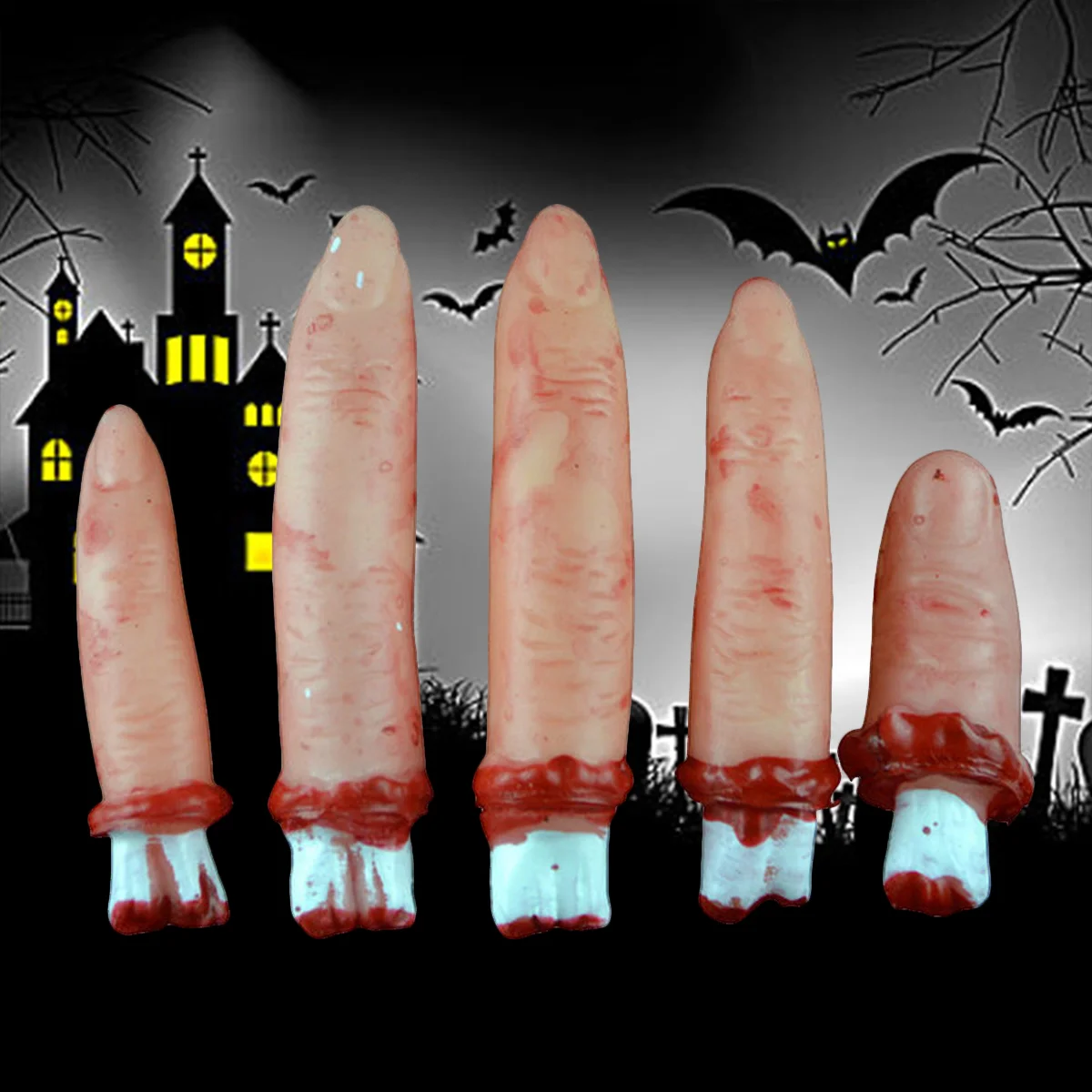 

5 Realistic Props Broken Simulation Fingers Decoration Party