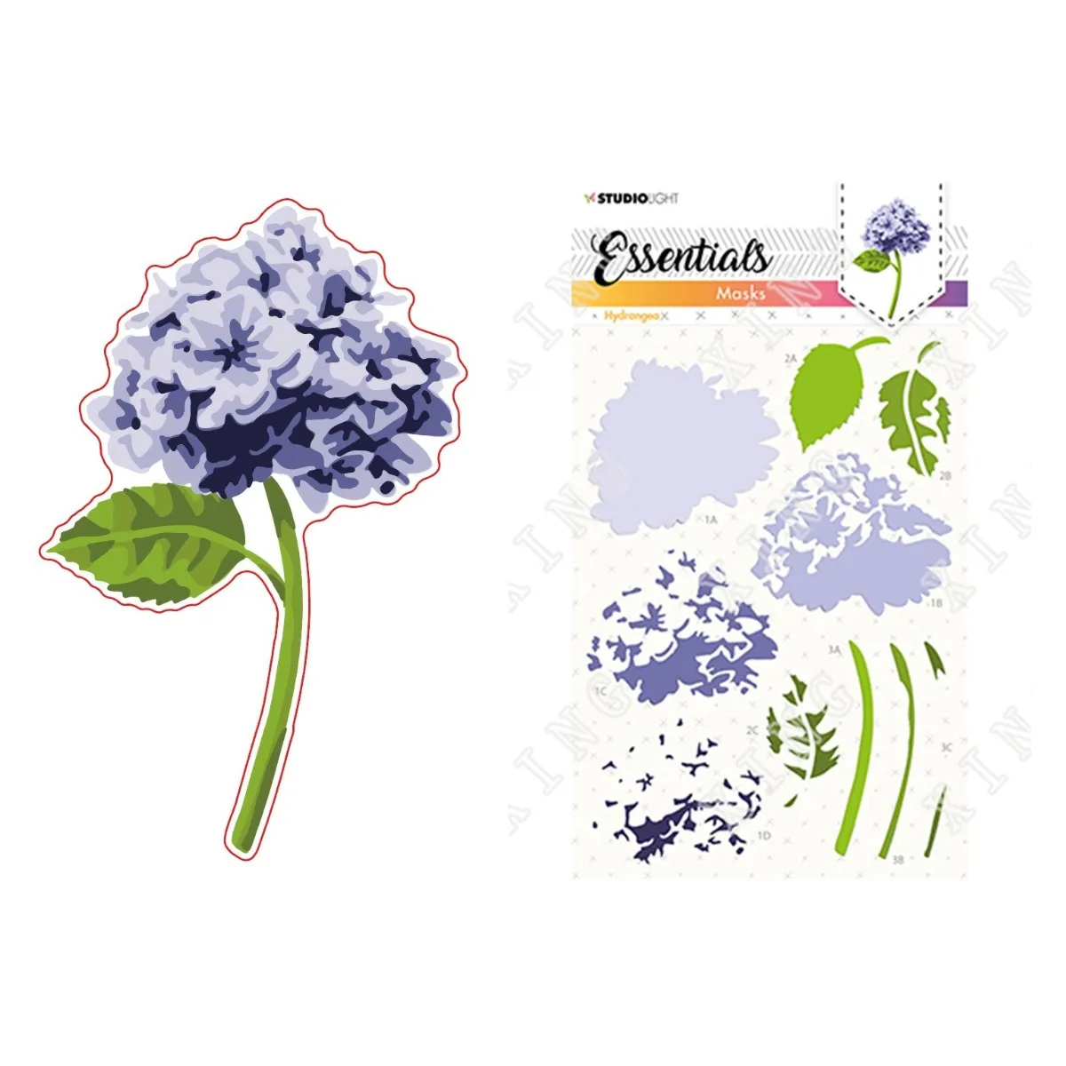 

2022 Summer Hydrangea Floral Patterns Stencils Diy Scrapbooking Greeting Cards Making Diary Album Paper Decoration Coloring Mold