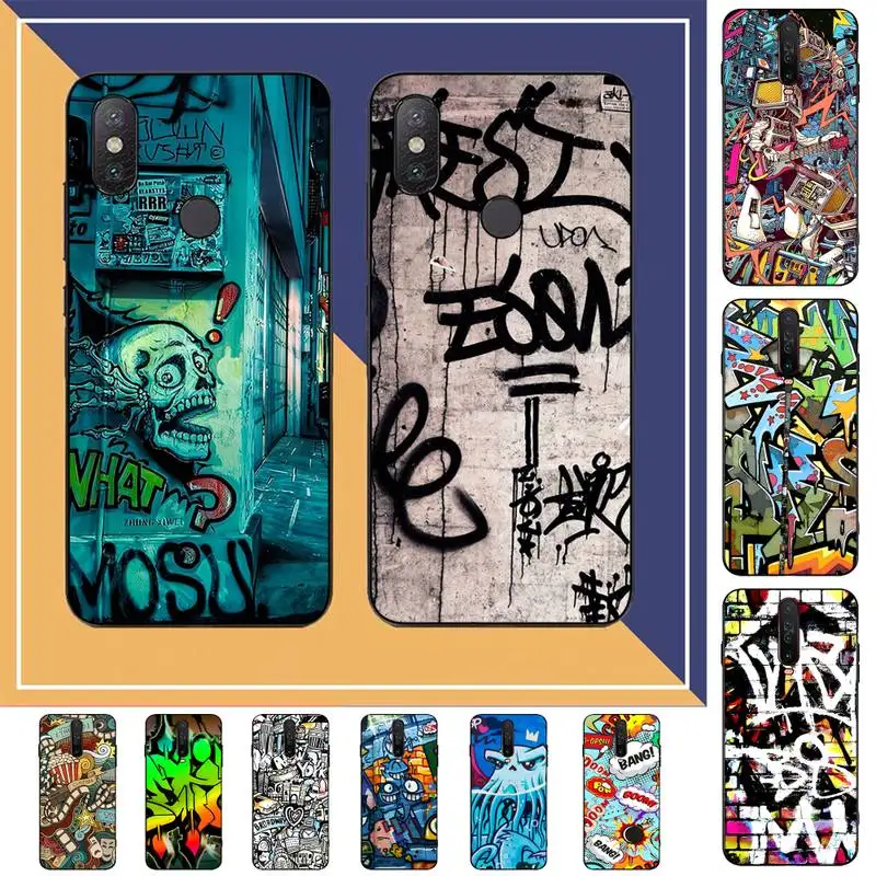 

Street Graffiti Phone Case for Redmi Note 8 7 9 4 6 pro max T X 5A 3 10 lite pro