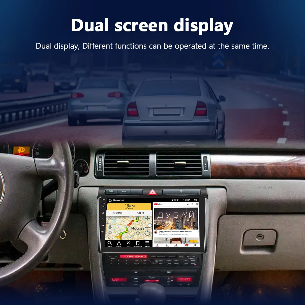 Автомагнитола Podofo для Audi A6 C5 1997-2004 4G Wi-Fi 9 дюймов |