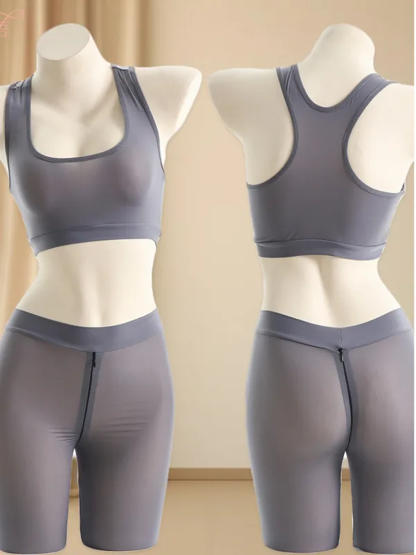 Экзотическая летняя модная женская одежда стильная Прозрачная майка однотонная