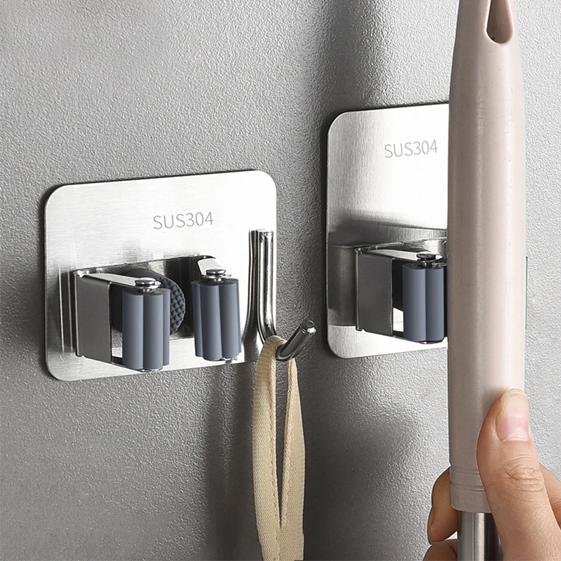 Настенные самоклеящиеся крючки метла для швабры ручной многоцелевой крючок из