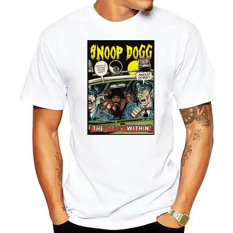 

Новые поступления футболок Snoop Dogg, модная футболка в стиле Харадзюку, Мужская футболка для фитнеса, белая футболка с принтом, летние хипстерские крутые мужские топы, футболки