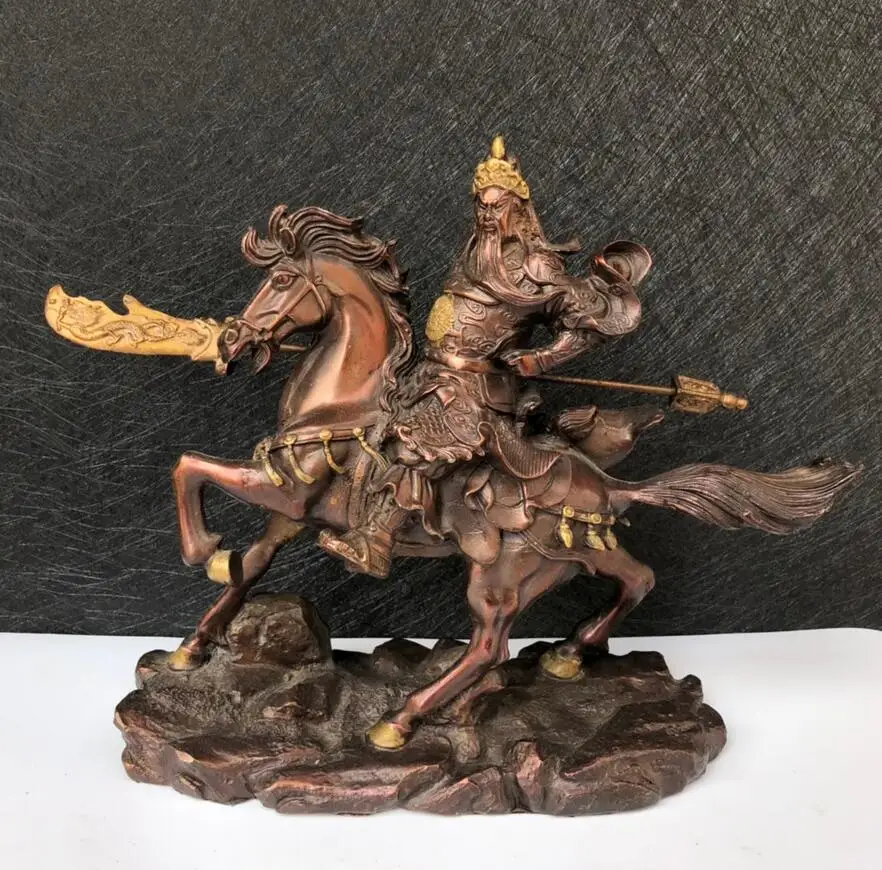 

Красная медь и позолоченные украшения для верховой езды Гуань гонг