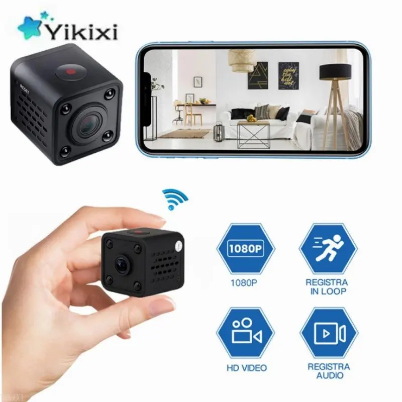 

Камера видеонаблюдения HDQ9 HD 1080P с датчиком и углом обзора 120 градусов