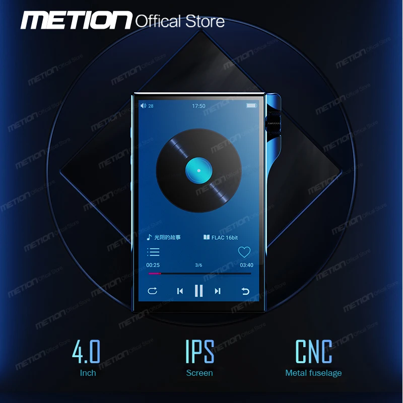 Mp3-плеер с IPS-экраном 4 0 дюйма Hi-Res Bluetooth DSD декодирование без потерь MQA DAP DAC Hi-Fi