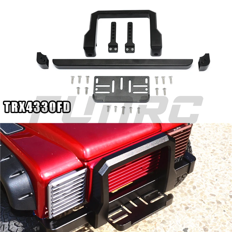 

GPM 1/10 TRX4 TRX-4 82056-4 аксессуары для скалолазания автомобиля, металлический алюминиевый сплав, Классический раздельный передний бампер для TRAXXAS