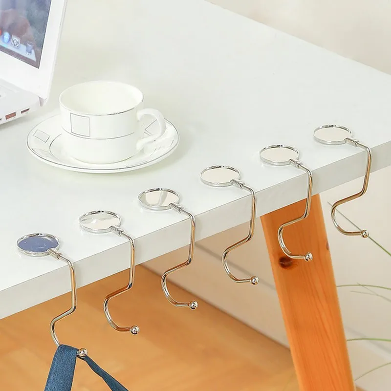 

Portable Folding Bag Hook Handbag Bag Hanger Hook Holder Fashion Table Hook Handbag Organizer Office Desk Side Hook