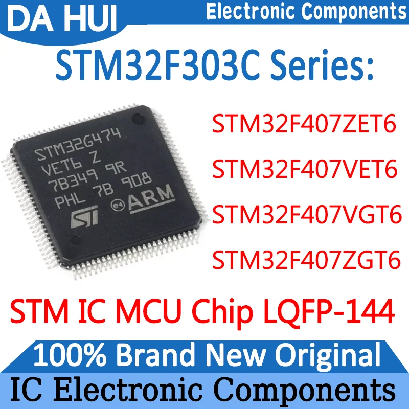 

New STM32F407ZET6 STM32F407VET6 STM32F407VGT6 STM32F407ZGT6 STM32F407 STM32F STM32 STM IC MCU Chip LQFP-144 in Stock