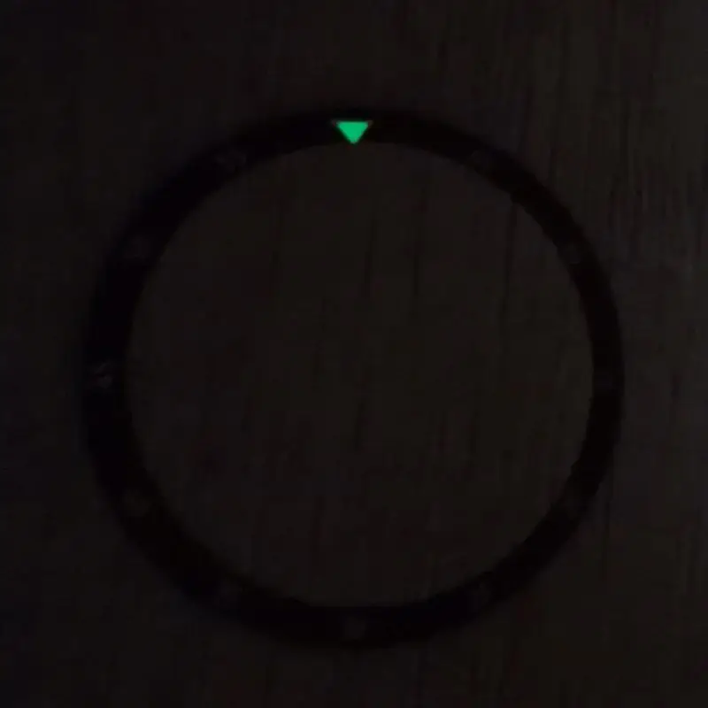 31.3mm Green Luminous Watch Chapter Ring Fits SKX007 SKX009 SROD NH35 NH36  4R 6R Watch Case Modified Watch Inner Scale Ring