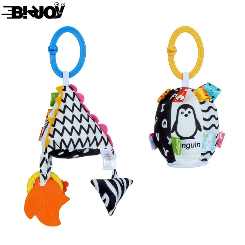 

Детская погремушка черно-белая Геометрическая подвесная кровать для детской коляски погремушка для ветра Многофункциональный колокольчи...