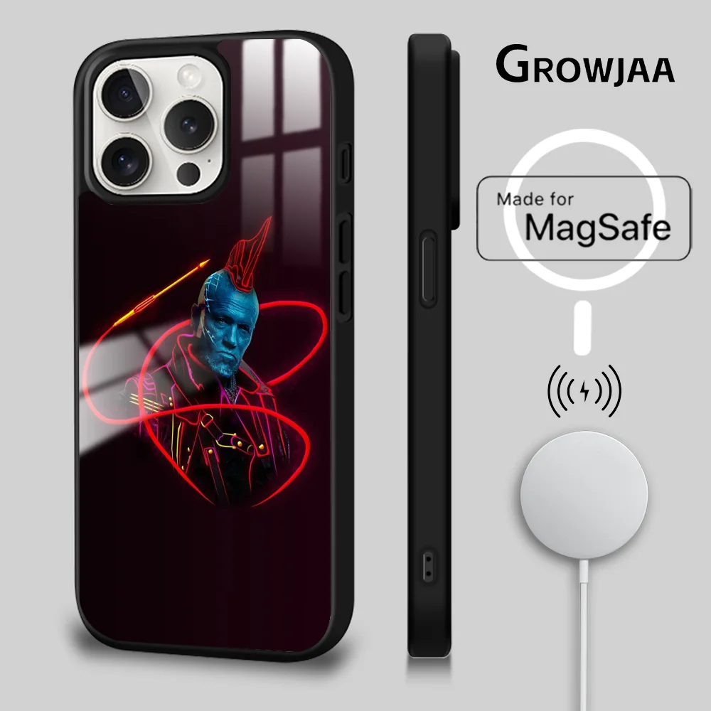 Чехол для телефона Yondu Guardians Of The Galaxy iPhone 16 15 14 13 12 11 Pro Max Plus Mini Magsafe Mirror беспроводной